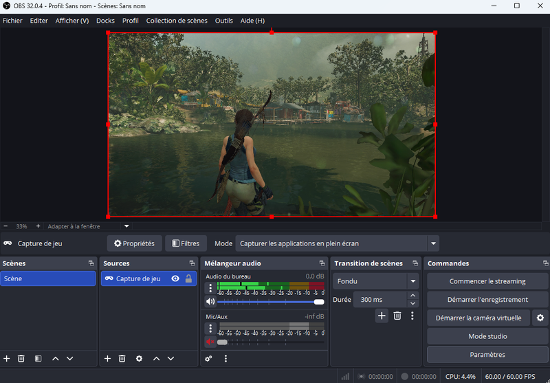 Enregistrer une session de jeu vidéo avec OBS